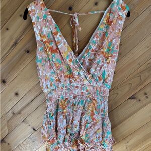 Sadie & Sage Multicolor Ruffle Romper